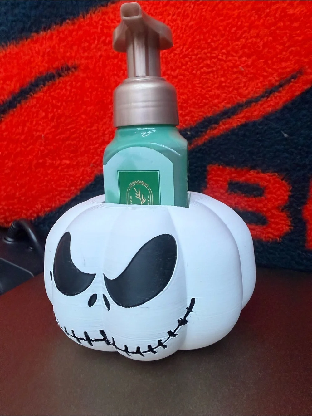 Custom Design - Jack Skellington Pumpkin bath and body works